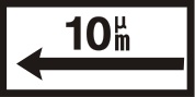 Αρχή ισχύος πινακίδας Π-39 ή Π-40, που τοποθετείται παράλληλα προς τον άξονα της οδού. Η ισχύς της πινακίδας εκτείνεται επί...(π.χ. 10 μ.) από τη θέση της πινακίδας και προς την κατεύθυνση του βέλους.